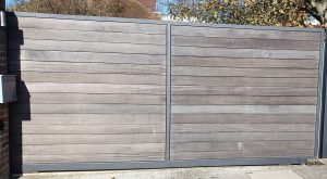 Automatic sliding driveway gate in Esher, Horsham, Haywards Heath, Brighton, Oxted, West Sussex, Surrey, Kent and London