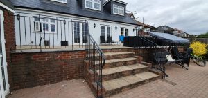 Hand Made Patio Stair Railings in Esher, Oxted, Horsham, Haywards Heath, Brighton, Sussex, Surrey, Kent and London