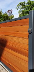 Automated sliding driveway gate in Esher, Oxted, Horsham, Haywards Heath, Brighton, Sussex, Surrey, Kent and London